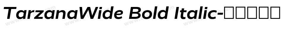 TarzanaWide Bold Italic字体转换